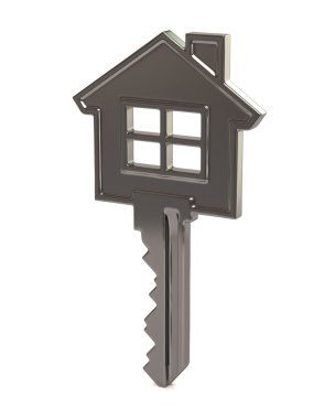 silver house key