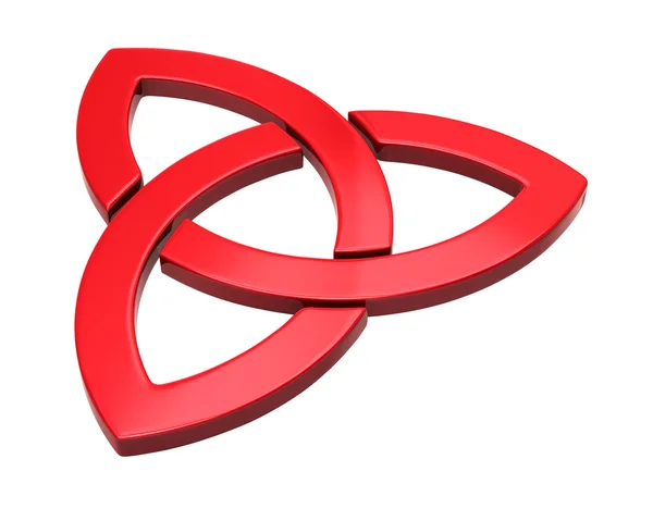 Red trinity sign — Stock Photo, Image