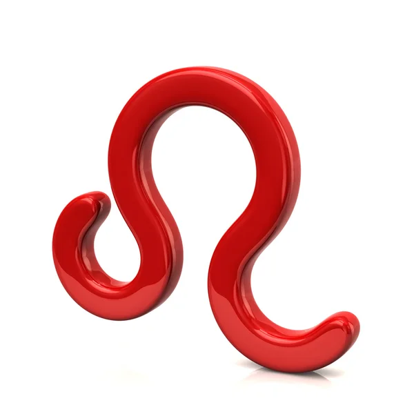 Red leo zodiac sign — Stock Photo, Image