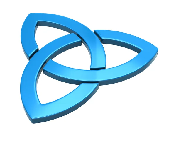 Blue trinity sign — 图库照片