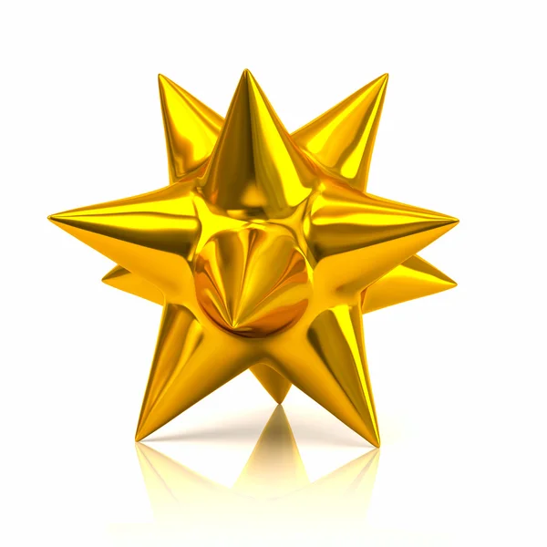 Значок золотой звезды — стоковое фото