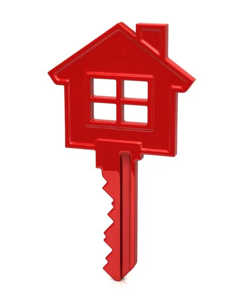 赤い家の鍵 — ストック写真