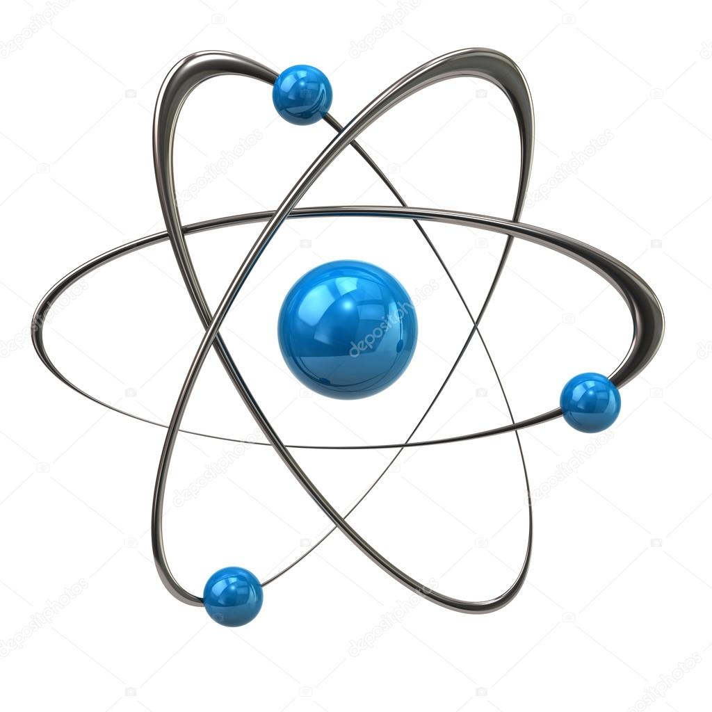 blue atom icon