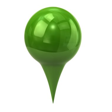 green map marker, map pin