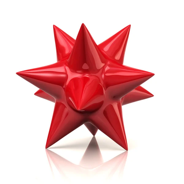 Estrella roja icono — Foto de Stock