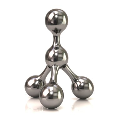 Gümüş molekül simgesi