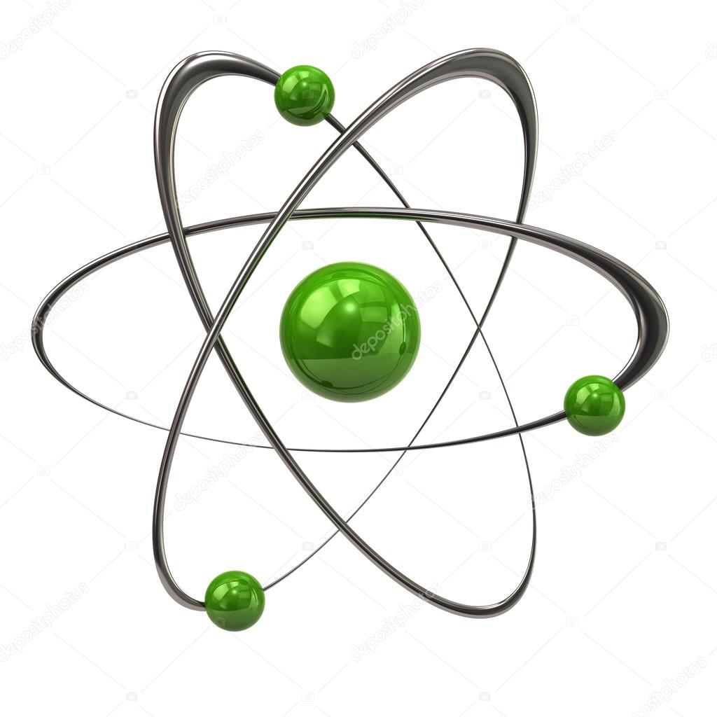Green atom icon