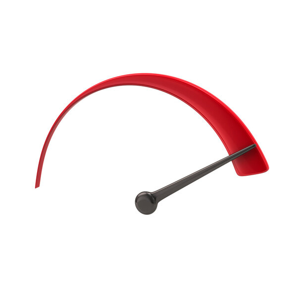 Red speedometer icon