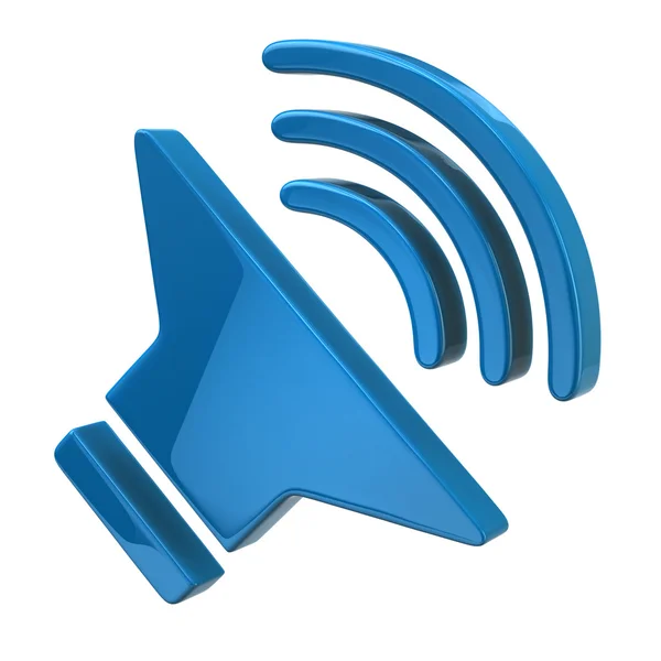 Blue sound icon — Stock Photo, Image