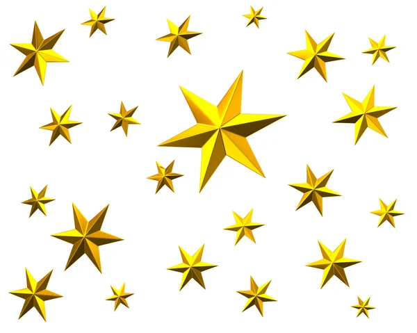 Background with golden stars — Stock Photo, Image