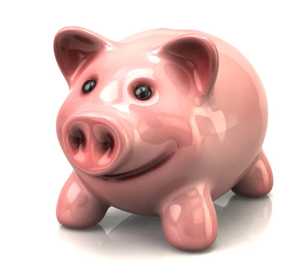 Piggy mynt bank — Stockfoto