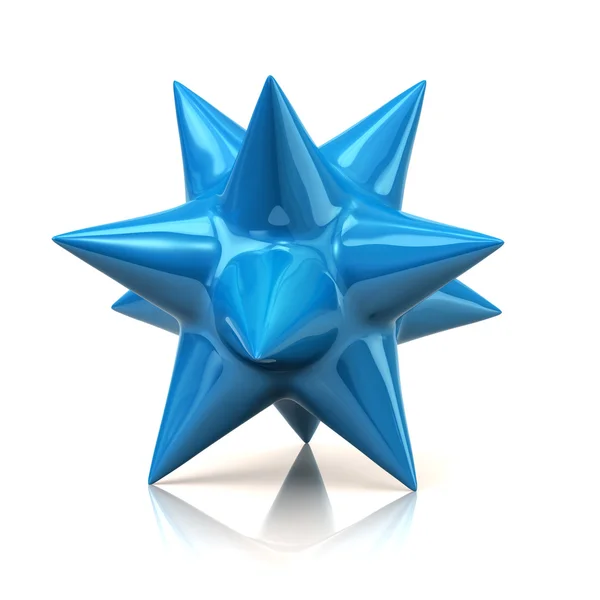 抽象的な青い星印 — ストック写真
