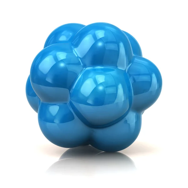 Blue atom, science symbol — Stock Photo, Image