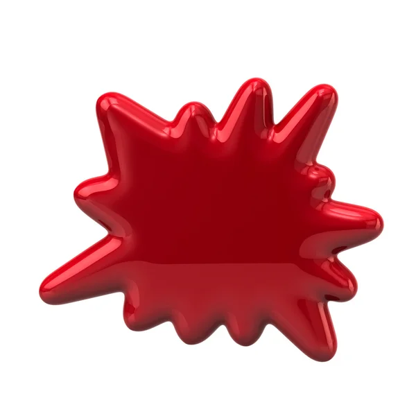 Red bursting star icon — Stock Photo, Image