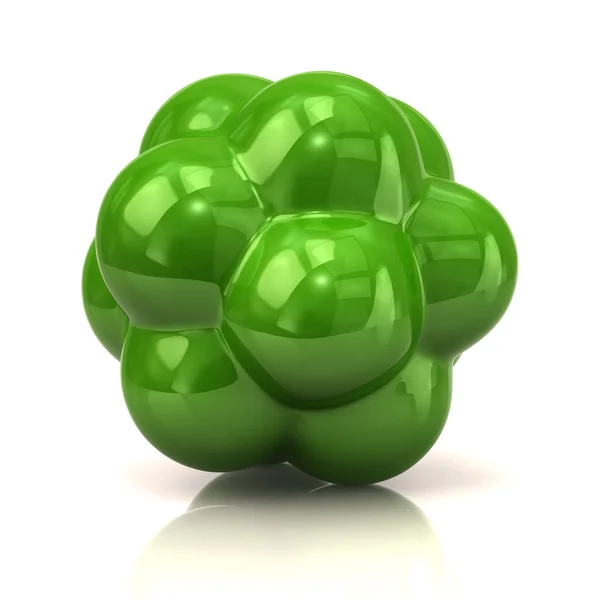 Green atom icon — Stock Photo, Image