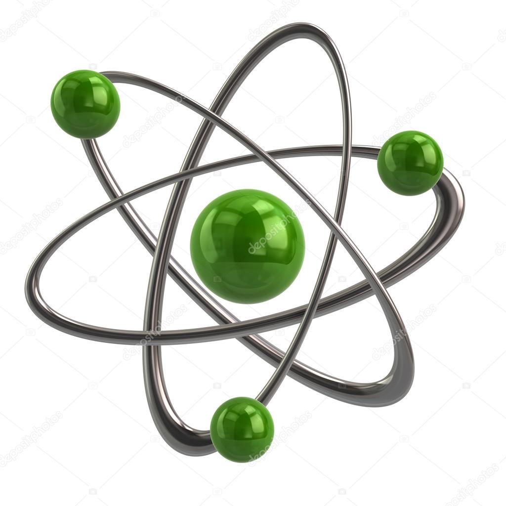 Green atom icon