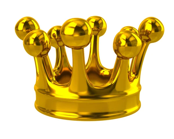 Zlatá koruna symbol — Stock fotografie