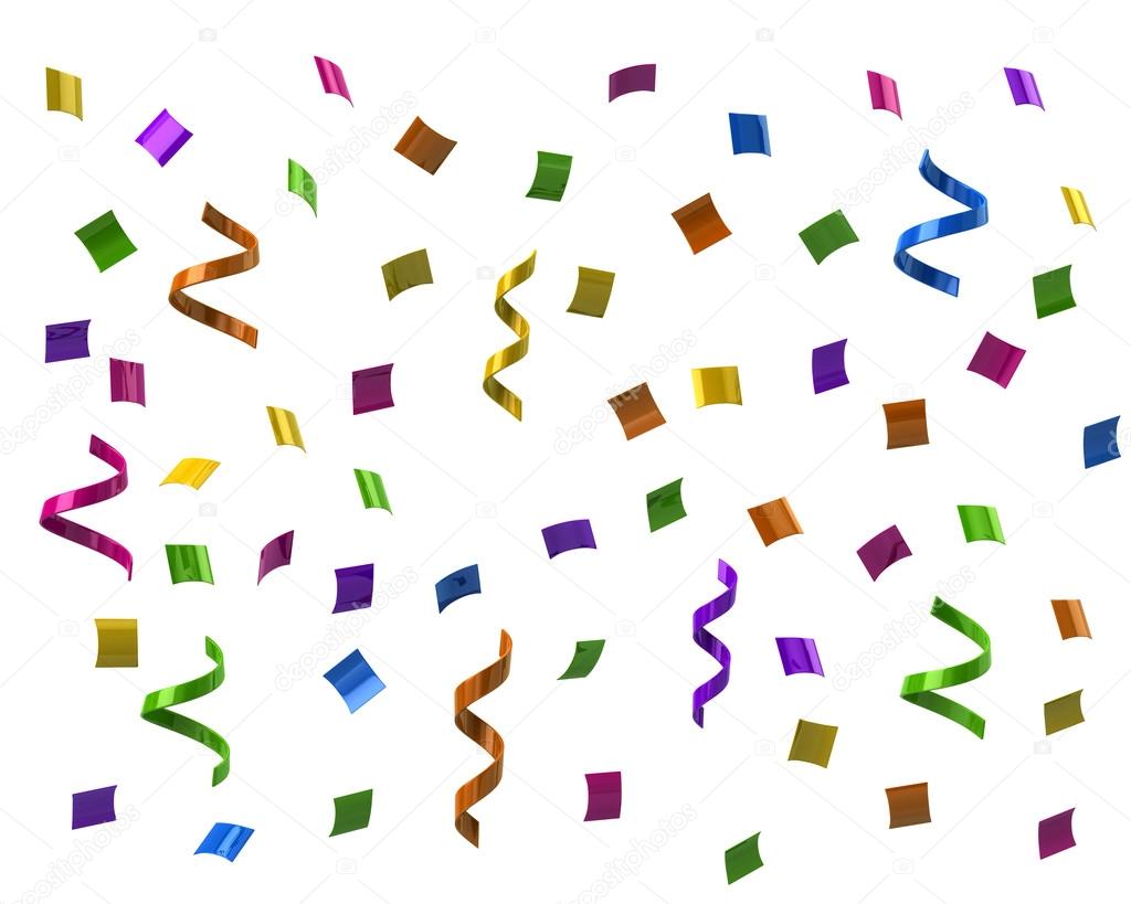 Colorful confetti background Stock Photo by ©valdum 91870336