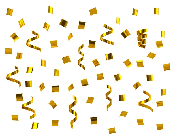 Gouden confetti achtergrond — Stockfoto