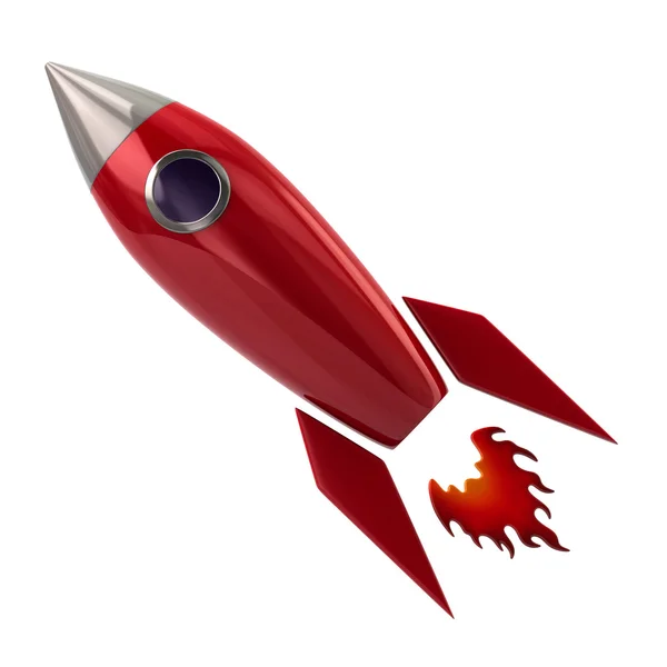 Cohete espacial volador — Foto de Stock