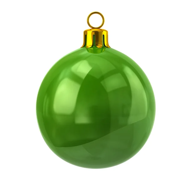 Groene kerstbal — Stockfoto