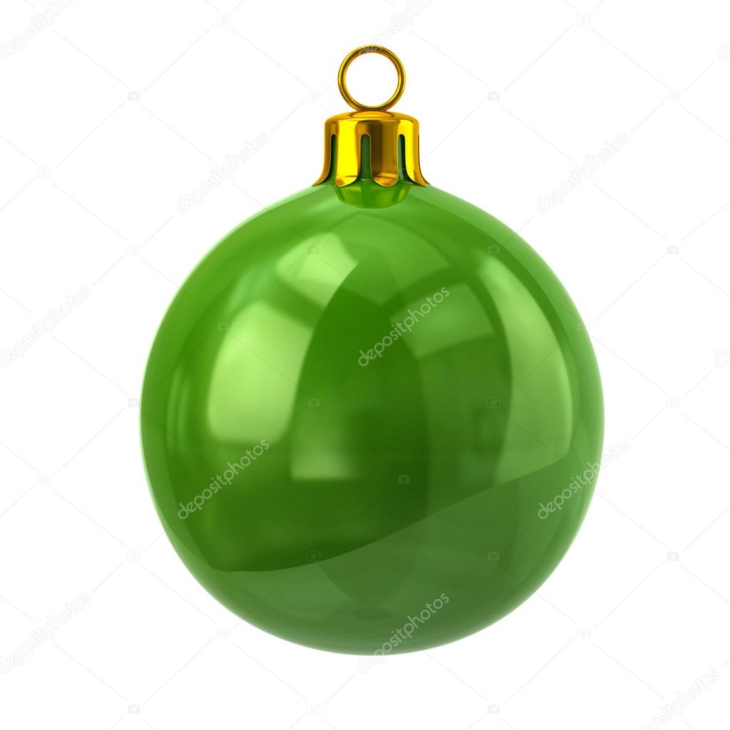 Green Christmas ball