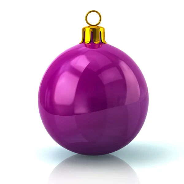 Purple Christmas ball — Stock Photo, Image