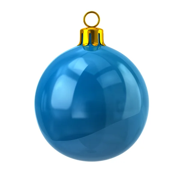 Blå jul boll — Stockfoto