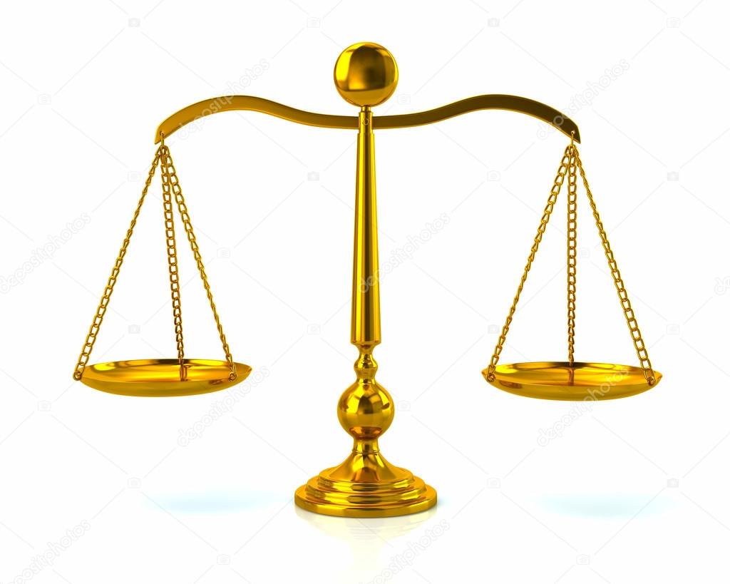 Golden scales symbol Stock Photo by ©valdum 95146498