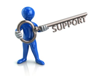 anahtar kelime desteği ile tutan adam