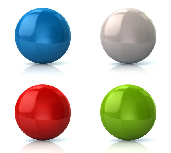 Set of of glossy round buttons — Stock Photo, Image