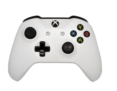 Denetleyici Kablosuz Microsoft Xbox One, beyaz arkaplanda izole