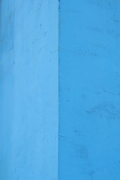Blauwe muur hoek — Stockfoto