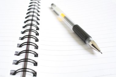 kalem ve spiral defter
