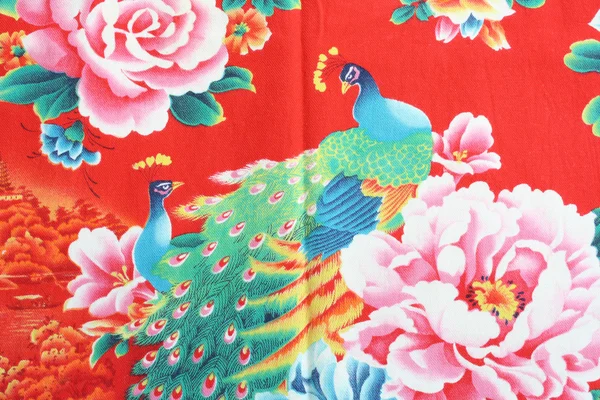 Peony pattern fabric