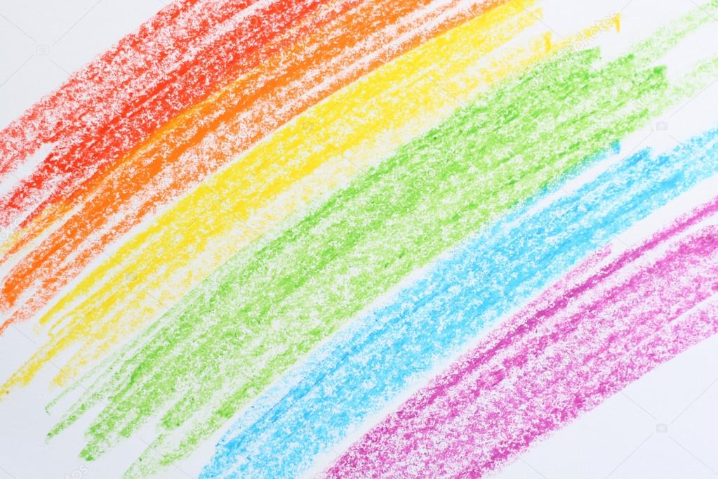 Colored crayon drawing