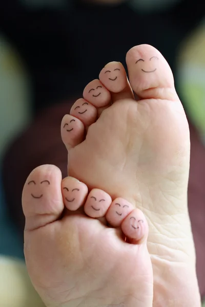 Gelukkig voeten — Stockfoto