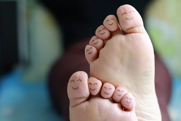 Piedi felici — Foto Stock