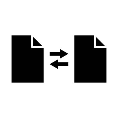 Veri dönüşüm simgesi. Şablon vektörü tasarla