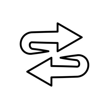 Veri dönüşüm çizgisi simgesi. Şablon vektörü tasarla