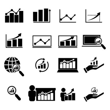 Analist simgeyi ayarladı. Şablon vektörü tasarla