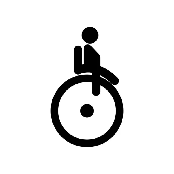 Icône Handicap Modèle Vectoriel Conception — Image vectorielle