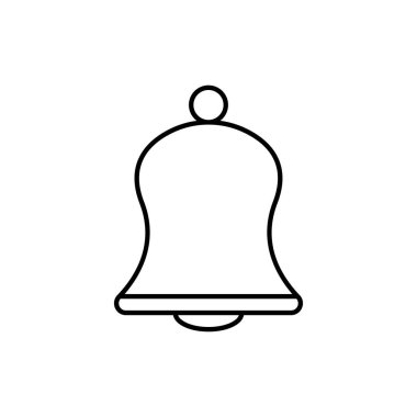 Çan çizgisi simgesi. Kış sembolü Basit dizayn edilebilir. tasarım vektörü illüstrasyonu