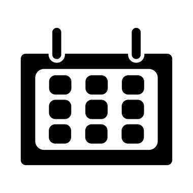 Takvim simgesi. Basit dizayn edilebilir. tasarım vektörü illüstrasyonu