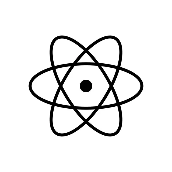 Atom Line Ikon Utbildningssymbol Enkel Design Redigerbar Design Vektor Illustration — Stock vektor