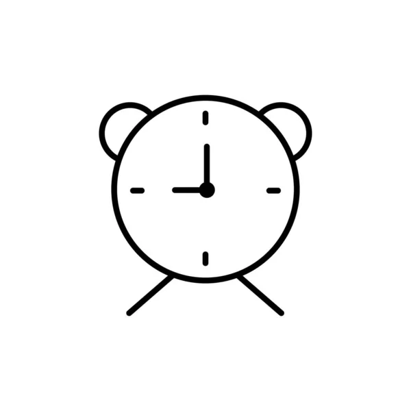 Clock Line Icon Time Symbol Simple Design Editable Design Vector — Stock Vector