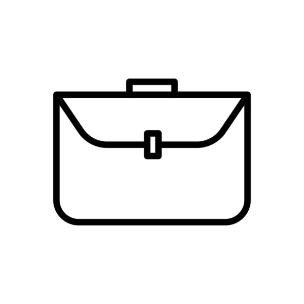 Business Bag Line Ikone Wirtschaftssymbol Einfaches Design Editierbar Designvektorillustration — Stockvektor