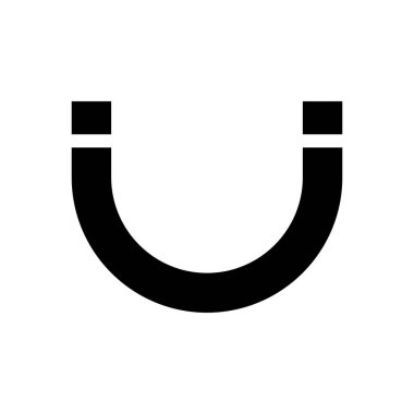 Mıknatıs sembolü. Eğitim sembolü. Basit dizayn edilebilir. tasarım vektörü illüstrasyonu