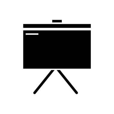 Beyaz tahta sembol simgesi. Eğitim sembolü. Basit dizayn edilebilir. tasarım vektörü illüstrasyonu