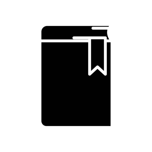 Icono Del Glifo Del Libro Símbolo Educación Diseño Simple Editable — Vector de stock